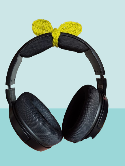 Petite pouce décoration casque audio / range câble / marque page