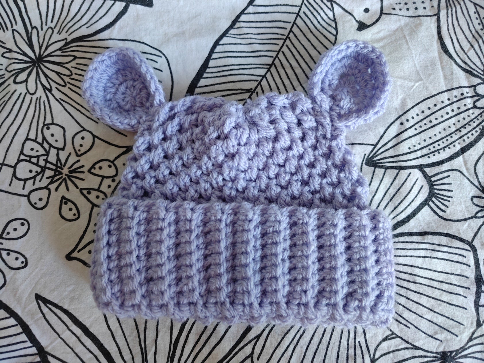 Bonnet twist avec Oreille ourson