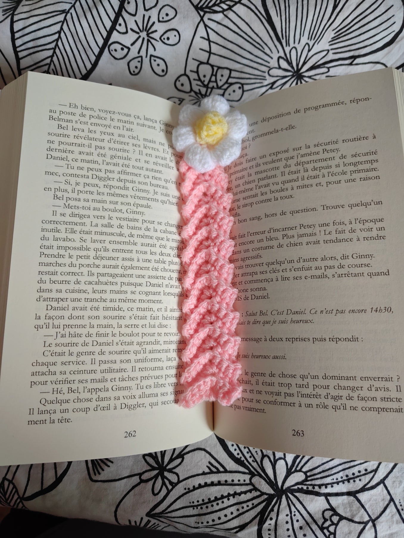 Marque page fleur
