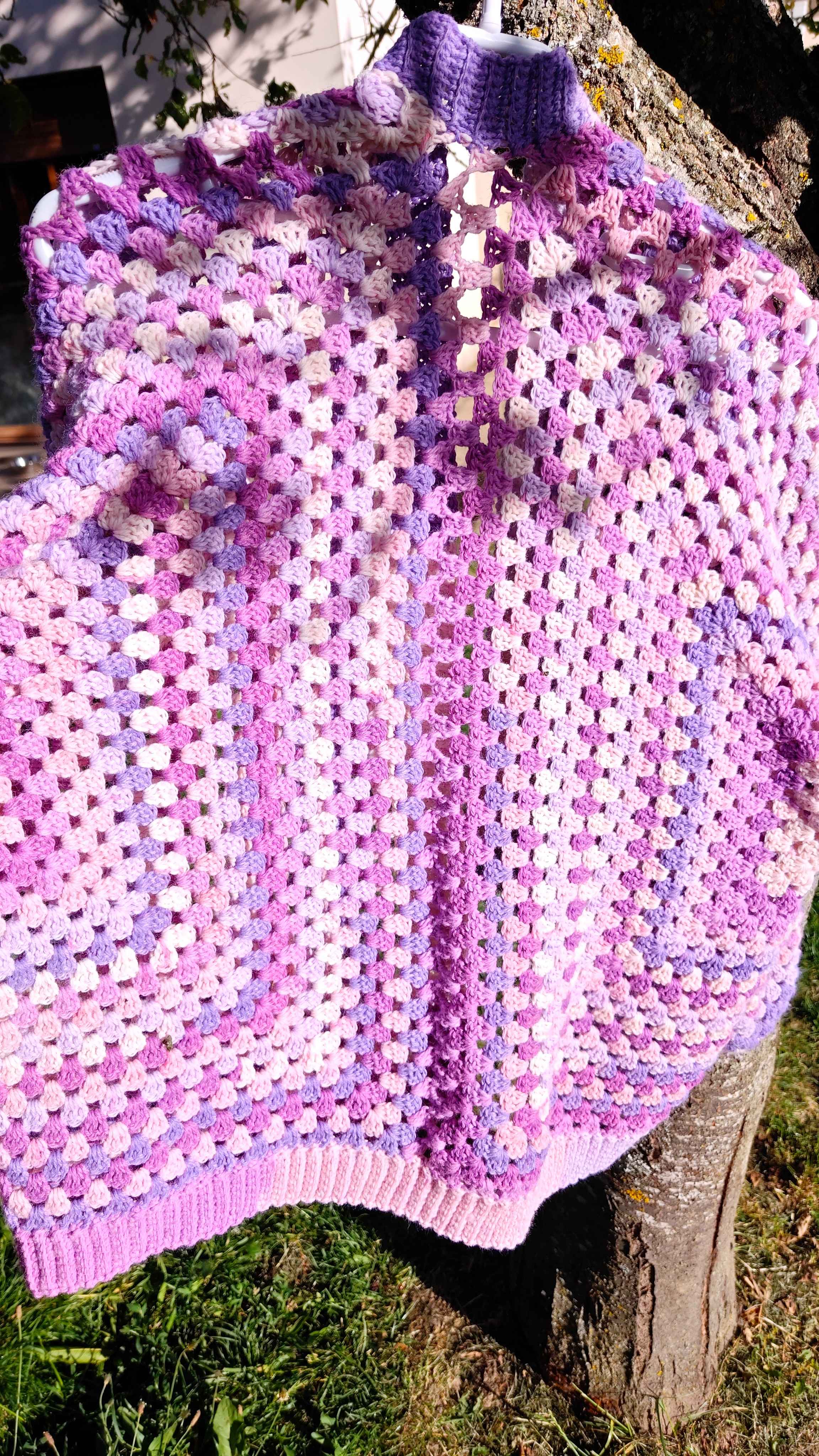 Cardigan-Gilet Laine Hexagonale-Personnalisable