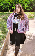 Cardigan-Gilet Laine Hexagonale-Personnalisable