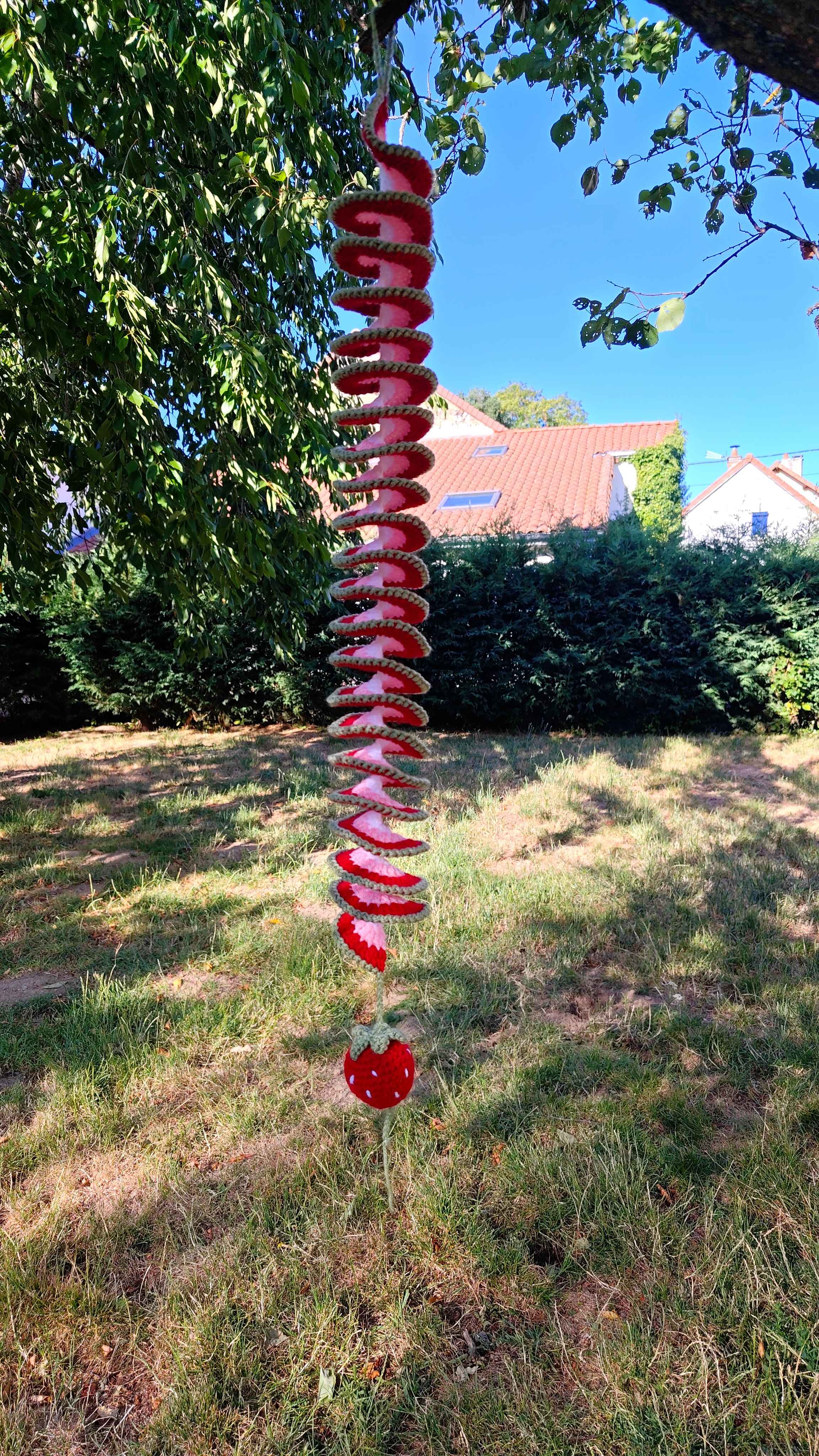 Vol au vent-Windcatcher-Décoration-Guirlande-Fraise